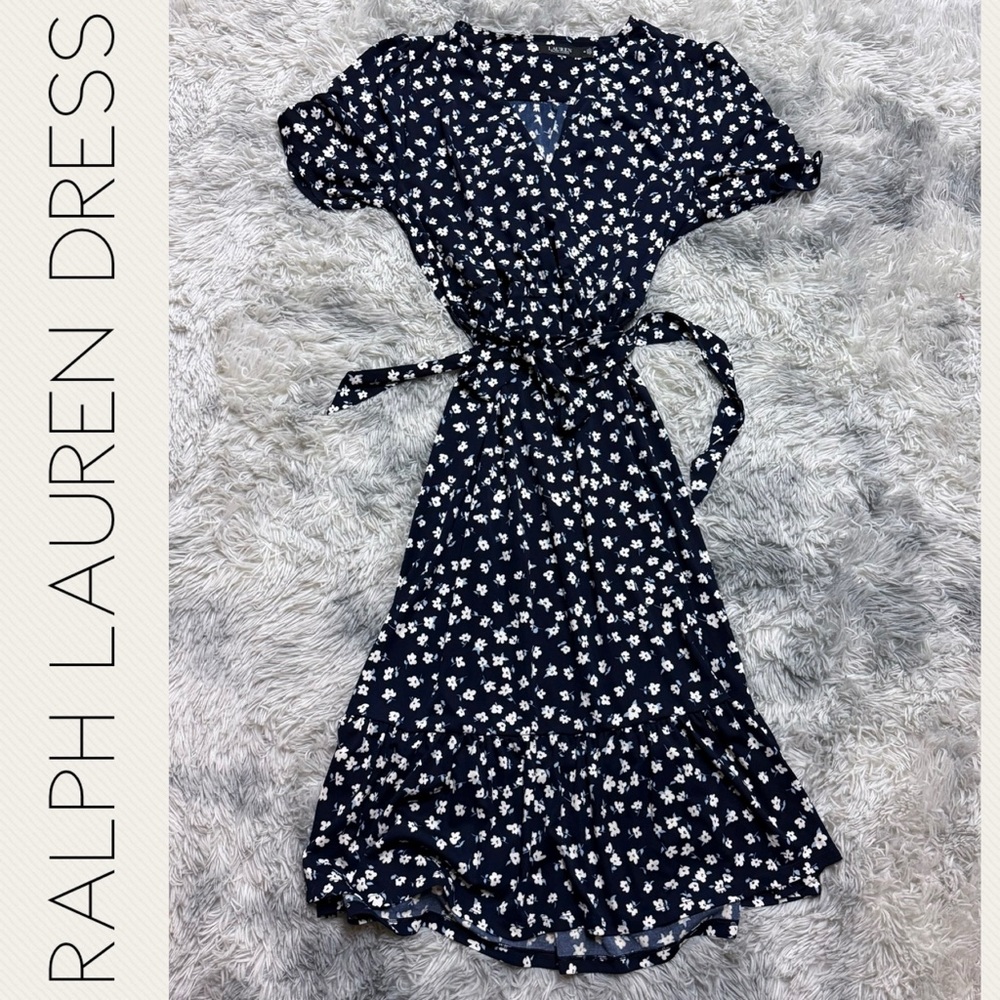 Ralph Lauren Navy Floral Dress